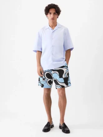 Aloe-shorts Shorts med Wavy Psyche-tryck