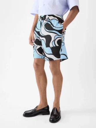 Aloe-shorts Shorts med Wavy Psyche-tryck