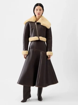 Aviator-jackan Asymmetrisk flygarjacka