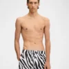 Baddräkten Puntini Badshorts med Zebra Arty-tryck Baddräkten Puntini Badshorts med Zebra Arty-tryck
