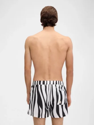 Baddräkten Puntini Badshorts med Zebra Arty-tryck
