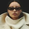 Capri-solglasögon Rektangulära solglasögon i cat-eye-modell