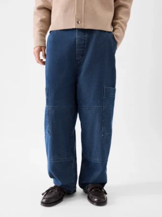 Cargo-byxor i denim från Carré de-Nîmes Cargo-jeans