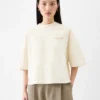 Corto-t-shirt Boxig broderad t-shirt