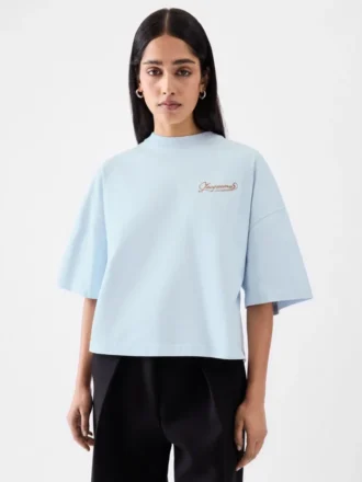 Corto-t-shirt Boxig broderad t-shirt