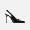 De höga Cubisto-slingback-skorna Slingback-pumps De höga Cubisto-slingback-skorna Slingback-pumps