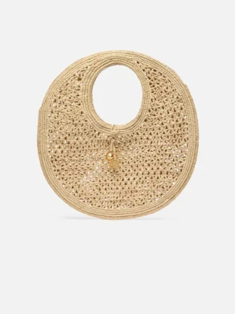 Den runda väskan Spiaggia Rund väska i raffia