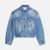 Denimjackan de-Nîmes Böjd denimjacka