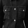 Denimjackan de-Nîmes Figursydd denimjacka