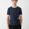 Gio-t-shirt Kortärmad t-shirt med broderad patch Gio-t-shirt Kortärmad t-shirt med broderad patch