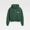 Gros Grain-hoodie med dragkedja Grosgrain-logo på dragkedja Gros Grain-hoodie med dragkedja Grosgrain-logo på dragkedja