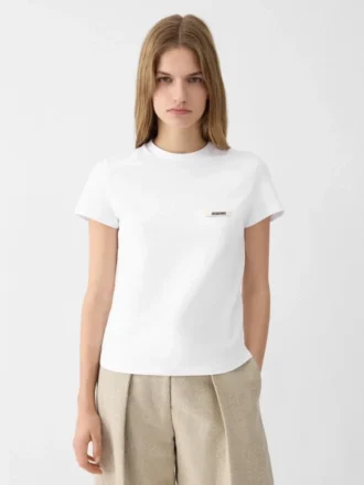 Gros Grain kortärmad t-shirt Grosgrain-logotyp-t-shirt