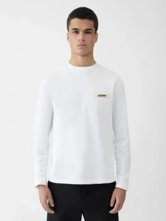 Gros Grain långärmad t-shirt Grosgrain-logotyp långärmad t-shirt