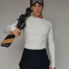 Höghalsad topp Jacquemus + Nike Långärmad topp – Jacquemus + Nike-samarbete Höghalsad topp Jacquemus + Nike Långärmad topp – Jacquemus + Nike-samarbete