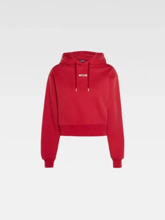 Huvtröja med grosgrain-logotyp Huvtröja med grosgrain-logotyp