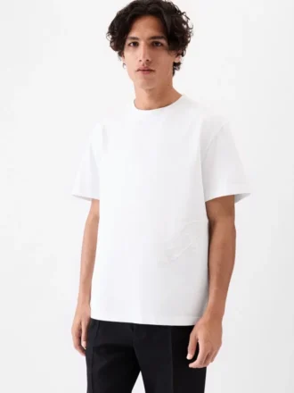 J kortärmad t-shirt Broderad monogram-t-shirt J kortärmad t-shirt Broderad monogram-t-shirt