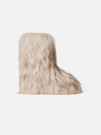Jacquemus Mid Yeti Moon Boot Stövlar i fuskpäls – i samarbete med Moon Boot