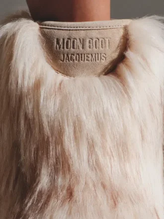 Jacquemus Mid Yeti Moon Boot Stövlar i fuskpäls – i samarbete med Moon Boot