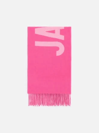 Jacquemus-scarf Scarf med logotyp och fransar