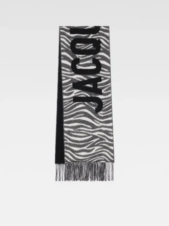Jacquemus-scarf Scarf med logotyp och fransar