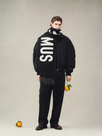 Jacquemus-scarf Scarf med logotyp och fransar