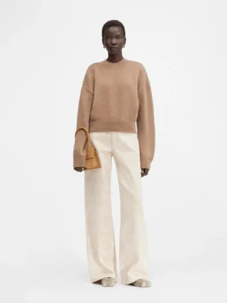 Jacquemus stickad tröja med jacquardlogotyp