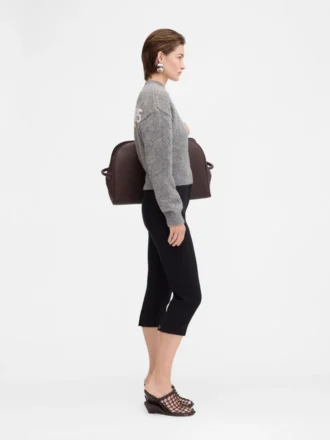 Jacquemus stickad tröja med logo