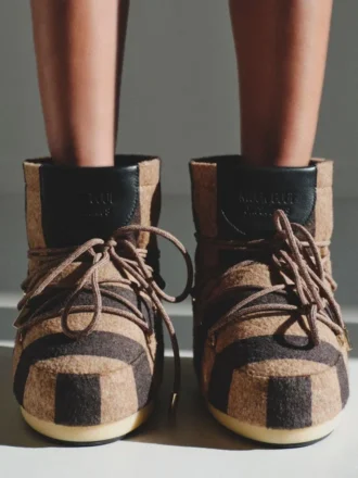 Jacquemus Striped Moon Boot Striped Icon Low boots – i samarbete med Moon Boot