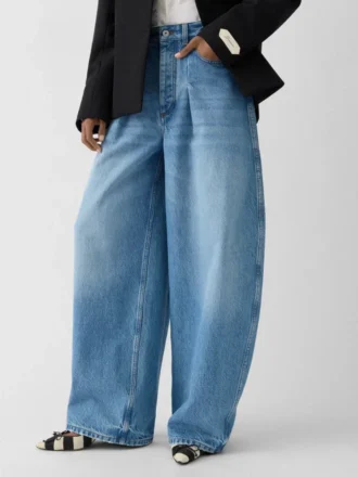 Jeans från Ovalo de-Nîmes Jeans med hög midja och kurvig passform