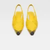 Låga Cubisto Banane Vävda bananformade slingbacks Låga Cubisto Banane Vävda bananformade slingbacks