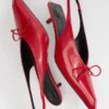 Låga Cubisto-slingbacks Slingback-kitten heels