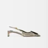 Låga Duelo-slingbacks Cirkel- och fyrkantiga kitten heels Låga Duelo-slingbacks Cirkel- och fyrkantiga kitten heels