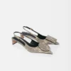 Låga Duelo-slingbacks Cirkel- och fyrkantiga kitten heels Låga Duelo-slingbacks Cirkel- och fyrkantiga kitten heels