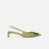 Låga Duelo-slingbacks Cirkelformade fyrkantiga kitten heels Låga Duelo-slingbacks Cirkelformade fyrkantiga kitten heels