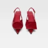 Låga Duelo-slingbacks Cirkelformade fyrkantiga kitten heels Låga Duelo-slingbacks Cirkelformade fyrkantiga kitten heels