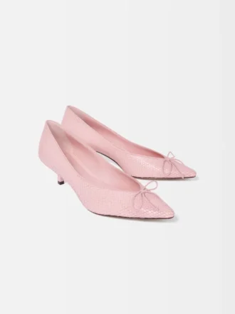 Låga Tourni-klackar Låga vridna pumps
