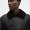 Marino-jackan Kort peacoat i fårskinn Marino-jackan Kort peacoat i fårskinn