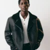Marino-jackan Kort peacoat i fårskinn Marino-jackan Kort peacoat i fårskinn