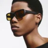 Marino-solglasögon Matt rektangulära solglasögon Marino-solglasögon Matt rektangulära solglasögon