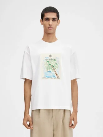 Marino-t-shirt T-shirt med tryckt vykort Marino-t-shirt T-shirt med tryckt vykort