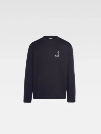 Merù långärmad t-shirt Långärmad t-shirt med broderad fiskarelogo Merù långärmad t-shirt Långärmad t-shirt med broderad fiskarelogo