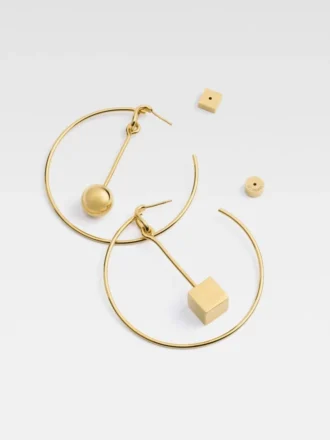 Nodo hoop-örhängen Asymmetriska hoop-örhängen Nodo hoop-örhängen Asymmetriska hoop-örhängen