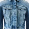 Ovalo de-Nîmes denimjacka Kurvig denimjacka Ovalo de-Nîmes denimjacka Kurvig denimjacka