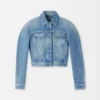 Ovalo de-Nîmes denimjacka Kurvig denimjacka Ovalo de-Nîmes denimjacka Kurvig denimjacka