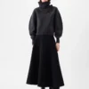 Pallone-stickad tröja med bred turtleneck