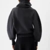 Pallone-stickad tröja med bred turtleneck