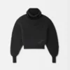 Pallone-stickad tröja med bred turtleneck