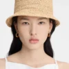 Pesco-buckethat Broderad raffia-buckethat Pesco-buckethat Broderad raffia-buckethat