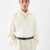 Polo-tröja med långa ärmar Oversized polo-tröja med långa ärmar Polo-tröja med långa ärmar Oversized polo-tröja med långa ärmar