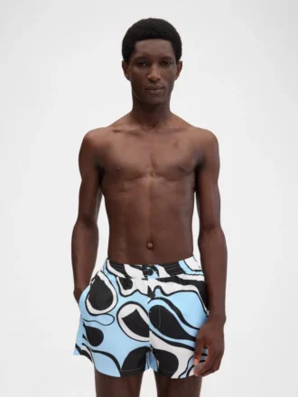 Puntini baddräkt Wavy Psyche-tryckade badshorts